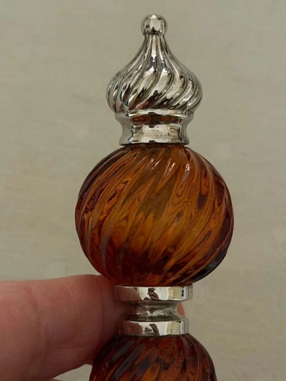 Godinger Silver Plated Serving Spoons with Amber Beaded Handles - Home Accents